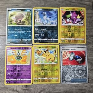 Pokemon Trading Cards Reverse Holo X6